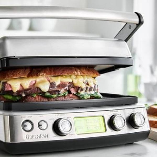 Greenpan Elite Grill Tost Makinesi -2200W Inox - Image 1