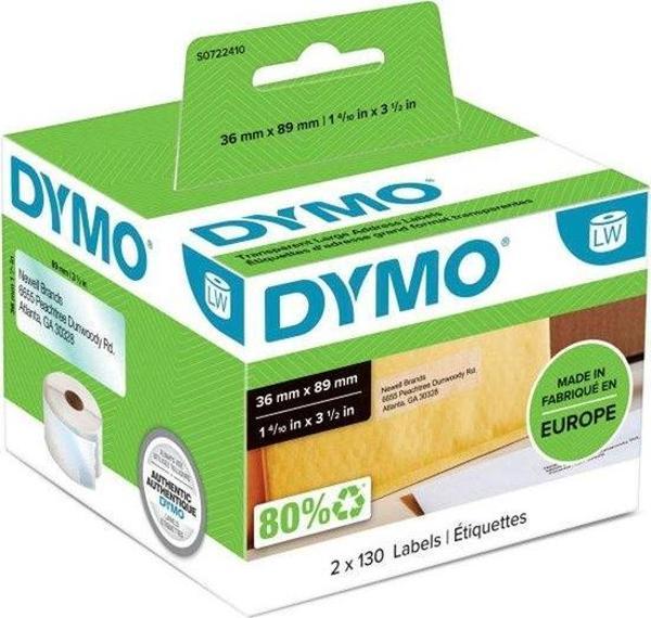 DYMO 36X89 LW Şeffaf Geniş Adres Etiketi (99013) - Image 1
