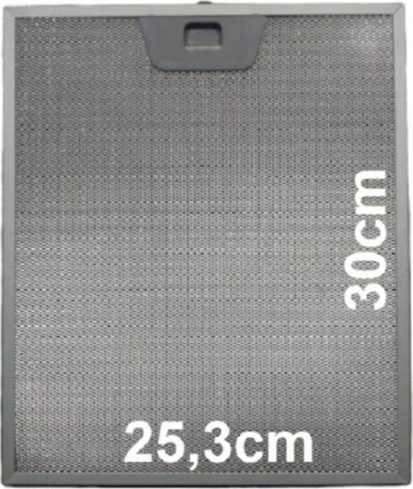 Dominox Davlumbaz Filtresi 253x300 Aspiratör Tel Filtre Ön Kısım Tek Tırnak, Arka Kısım Tırnaksız - Image 1
