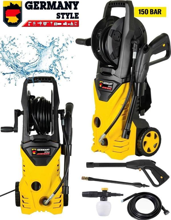Germany Style GRM150 Max 150 Bar Bakır Sargılı Musluk ve Kovadan Çekme Yüksek Basınçlı Bahçe Oto Yık - Image 1
