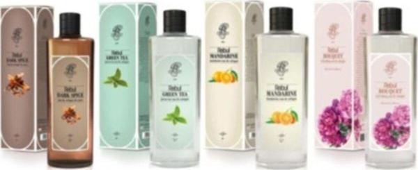 Kolonya 4lü Set Set 250 ml X 4 - Dark Spice Green Tea Mandarine Buket - Image 1