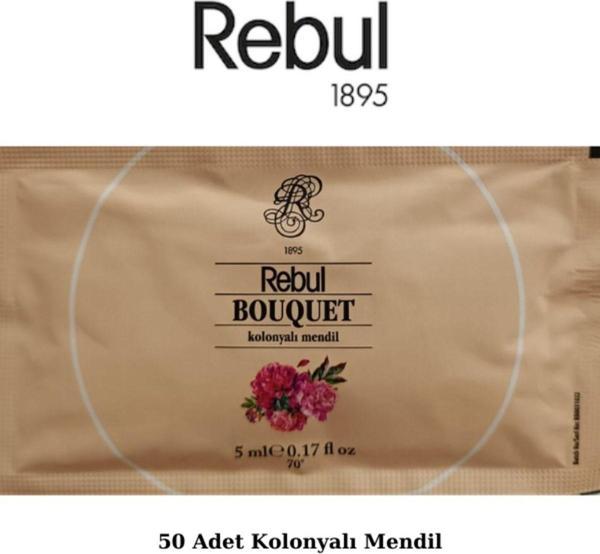 Rebul Bouquet 5ml Kolonyalı Islak Mendil 50 Adet - Image 1