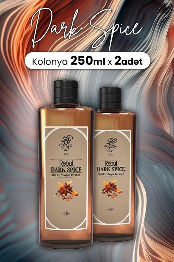 Rebul Dark Spice Kolonya Cam Şişe 250 ml x 2 Adet - Image 1