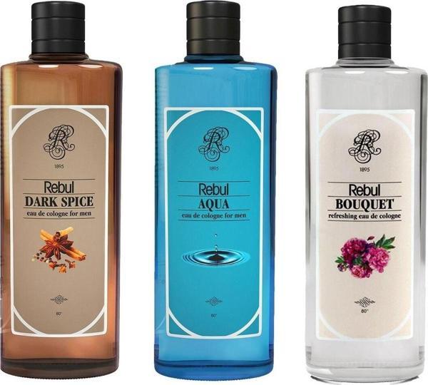 Rebul Kolonya Aqua 250 ml Dark Spıce 250 ml Bouquet 250 ml - Image 1