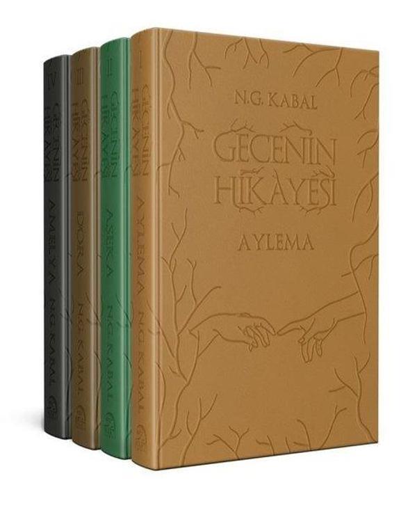 Gecenin Hikayesi Deri Kapak Seti - 4 Kitap Takım - Martı Yayınları Yayınevi - Image 1