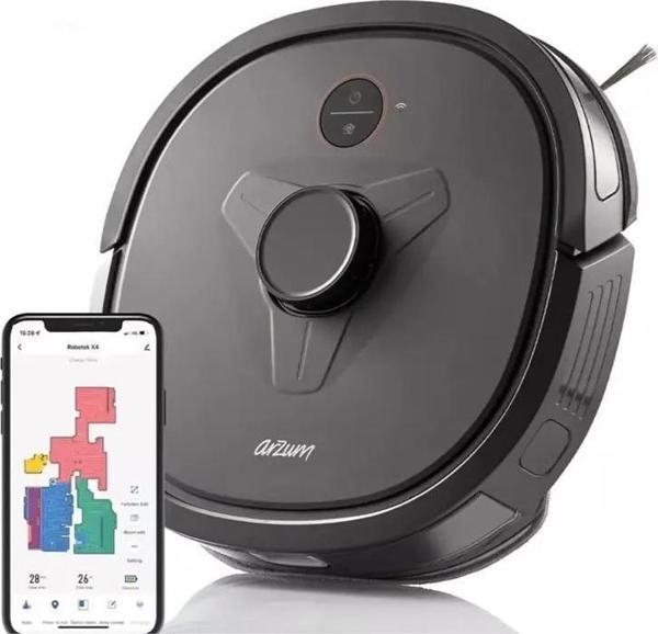 Arzum Ar4304 Robotek X4 Lds Akıllı Robot Süpürge - Siyah - Image 1