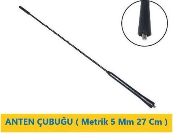3A0051849 Anten Çubuğu ( Metrik 5 Mm 28 Cm ) Golf 4 Bora Passat Polo  Polo Classic Octavıa Toledo Ib - Image 1