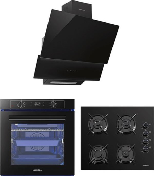 Luxell 88 lt. Platınum 9+1 Program Siyah Ankastre Set(A68-Sgf3/Oc88/ Da6-835) - Image 1