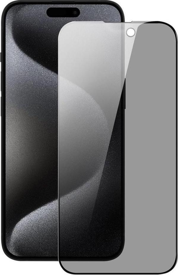 Yesido iPhone 15 Pro Max Premium 5D Privacy Hayalet Cam Ekran Koruyucu - Image 1