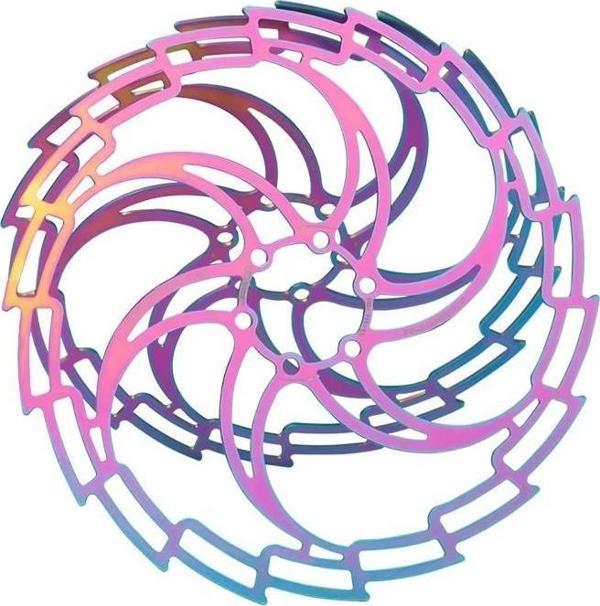 PRO 160 mm Bukalemun Rotor Bisiklet Disk Fren Rotoru 160mm 6 Vida MTB Ultra Hafif Rainbow Rotor - Image 1