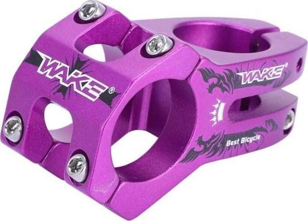 Wake Desenli Mor Bisiklet Kısa Gidon Boğazı 40mm Bisiklet Yedek Parça Aksesuarı Best Bicyle - Image 1