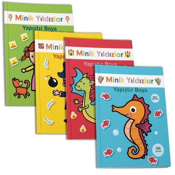 Minik Yıldızlar Yapıştır Boya Seti - 4 Kitap Takım - Doğan Çocuk - Image 1