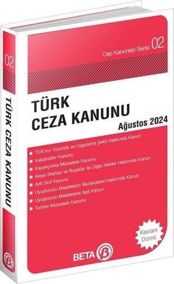 Türk Ceza Kanunu Ağustos 2024 - Cep Kanunları Serisi - Beta Yayınları - Image 1