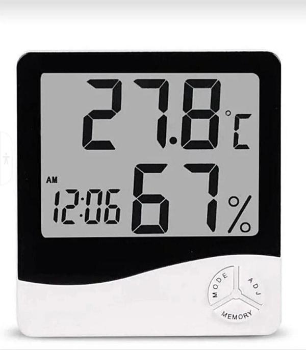 Derece Termometre Isı Nem Mini Dijital Termometre Nem Ölçer Oda Sıcaklığı Iç Mekan - Image 1