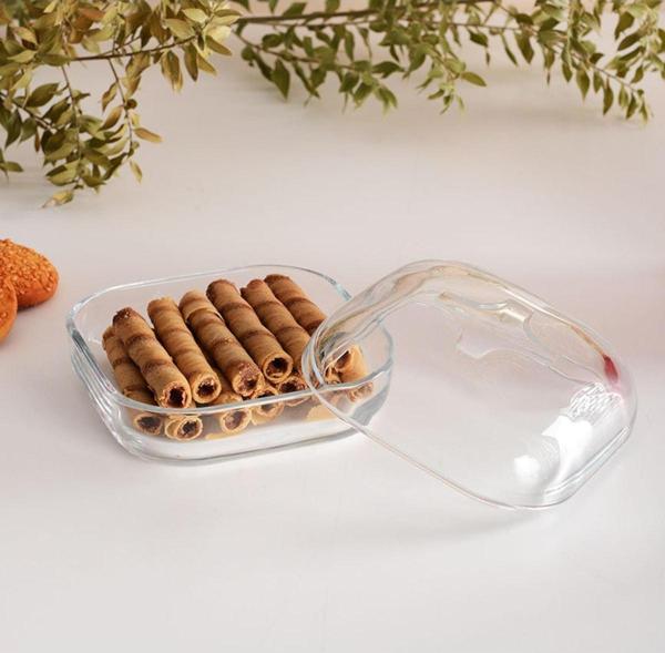 Paşabahçe kapaklı kahvaltılık - çok amaçlı cam saklama kabı 96887 - Image 1