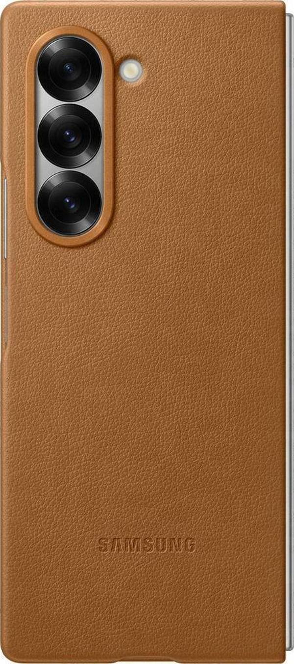 Galaxy Z Fold 6 Vegan Deri Kılıf - Taba - Image 1