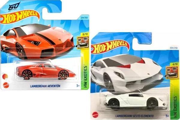 Hot Wheels 2 Lamborghini Set - Reventon & Sesto Elemento (1/64) - Image 1