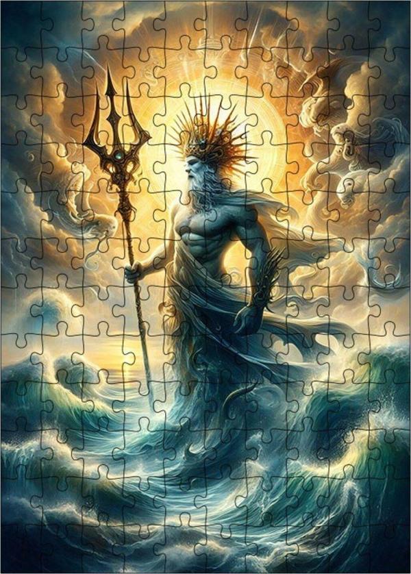 Ekart Ahşap Mdf Puzzle Yapboz Zeus 120 Parça 25 x 35 cm - Image 1