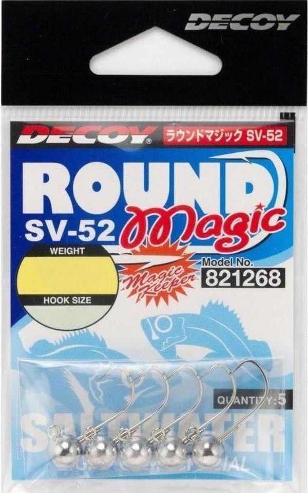 DECOY SV-52 Round Magic JH LRF Jig Head 8 no / 0.9 gr / 5 Adet - Image 1