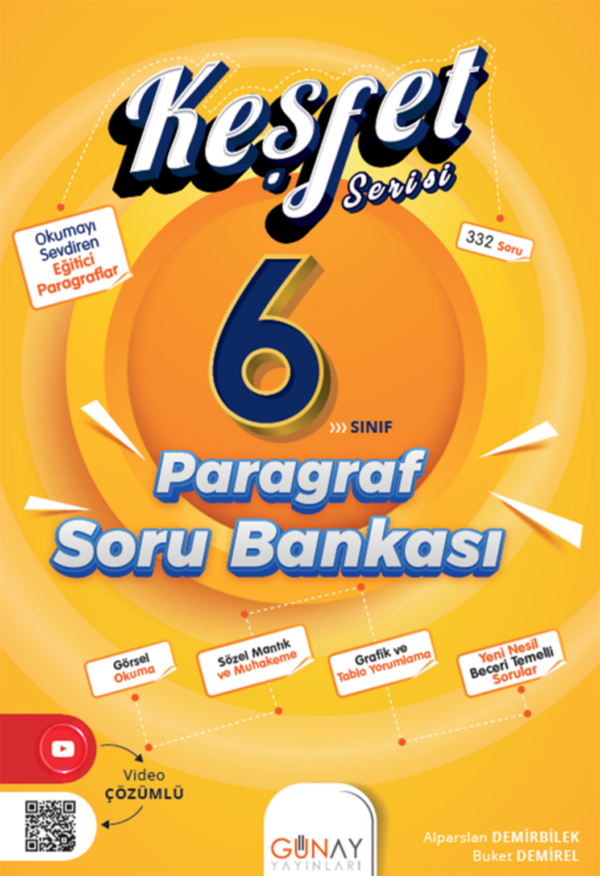 6. Sınıf Keşfet Serisi Paragraf Soru Bankası - Günay Yayıncılık - Image 1