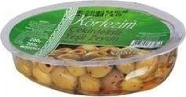 KÖRFEZİM ÇEKİRDEKSİZ YEŞİL ZEYTİN 200GR - Image 1