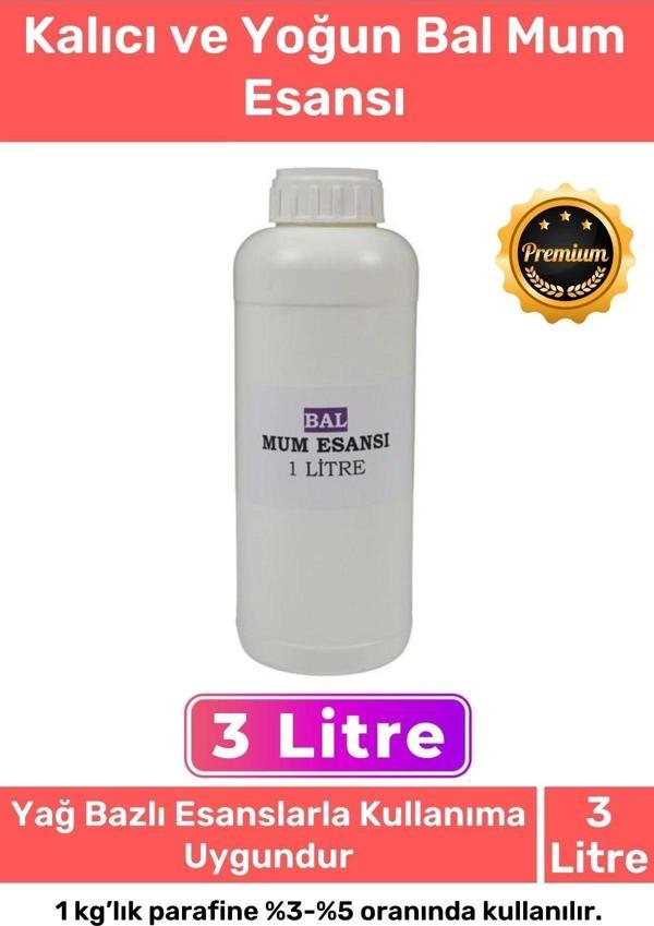 Özel Üretim Kalıcı Yoğun Kaliteli Yağ Bazlı Tüm Ürünlerle Kullanıma Uygun Bal Mum Esansı 3 LT - Image 1