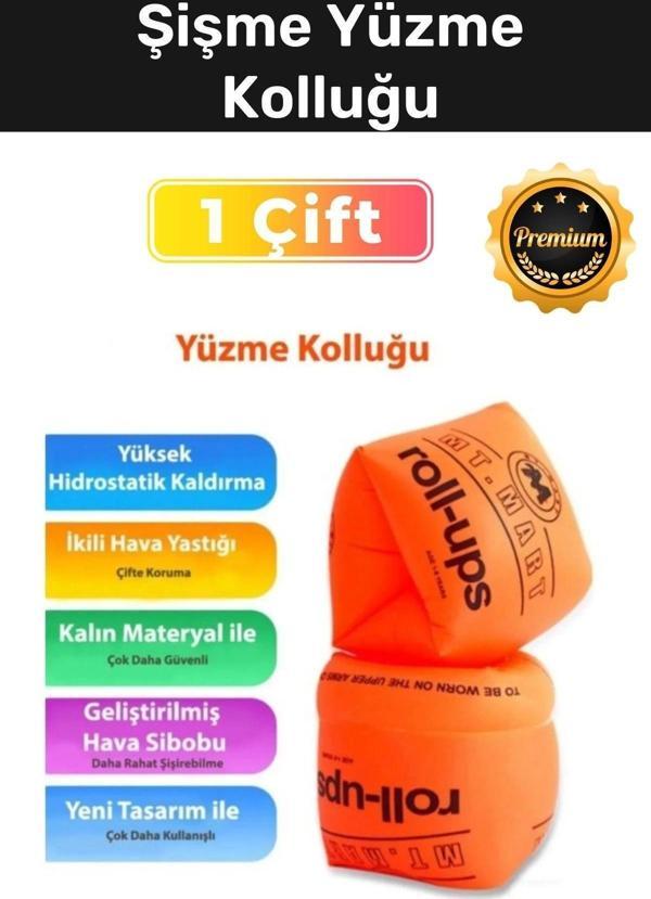 Özel Üretim Pvc Malzeme Kolu Saran Hava Yastıklı Her Yaşa Uygun Şişme Yüzme Kolluğu - Image 1