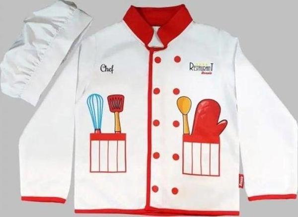 Rossie Şef Kostümü Ve Şapkası 3-6 Yaş - Image 1