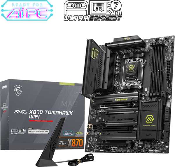 MSI MAG X870 TOMAHAWK WIFI DDR5 AMD X870 SOKET DDR - Image 1
