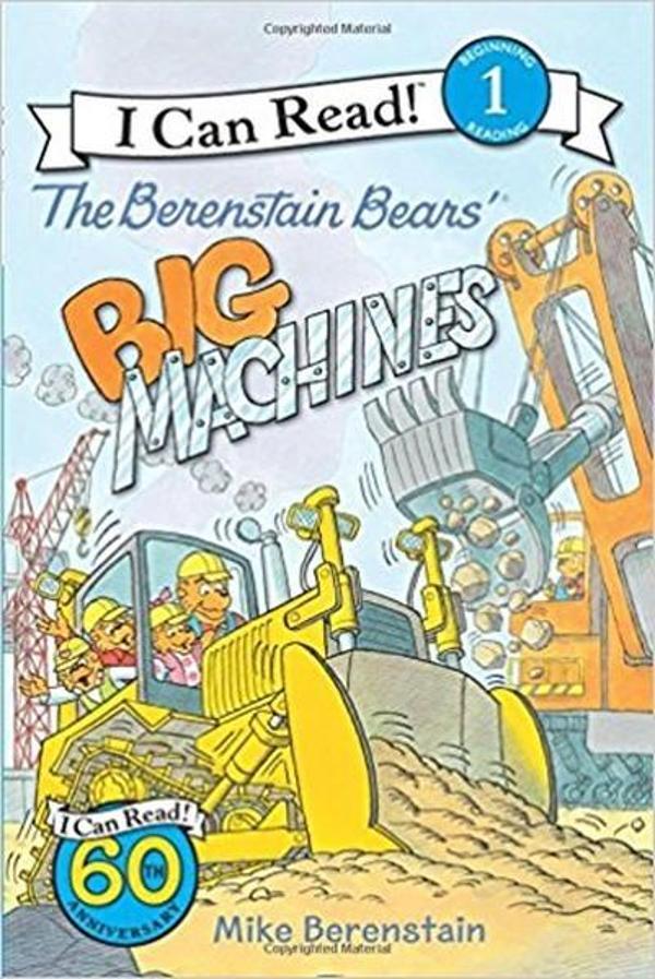 The Berenstain Bears' Big Machines (I Can Read Level 1)  - Harper Collins US - Image 1