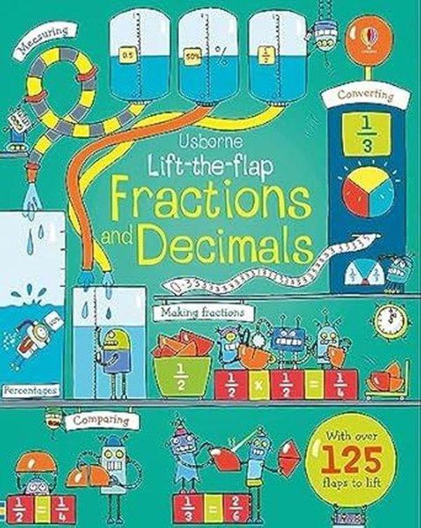 Lift - the - flap Fractions and Decimals (Lift - the - flap Maths) - Usborne - Image 1