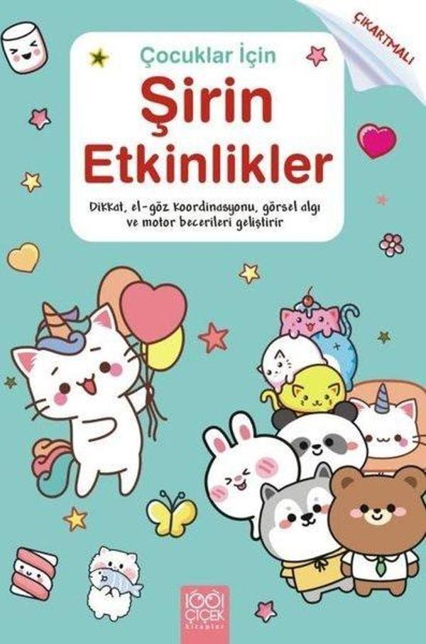 Çocuklar İçin Şirin Etkinlikler - Çıkartmalı - 1001 Çiçek - Image 1