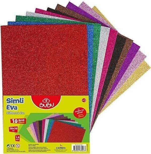 Bu-Bu Eva Simli 20 x 30 Cm 10 Renk Simli Eva - Image 1