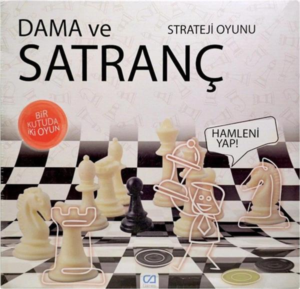 Ca Games Dama ve Satranç Plastik Kutulu - Image 1