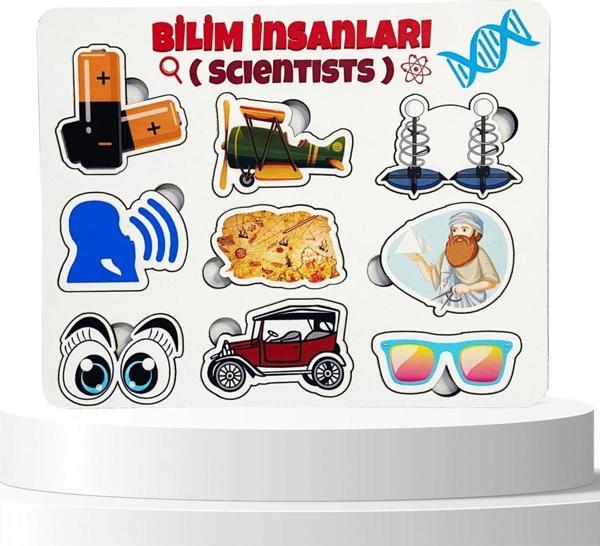 Moon Beavers Bilim İnsanları 2 Eğitici Öğretici Geliştirici Ahşap Sağlıklı Oyuncak 16x20 Cm - Image 1