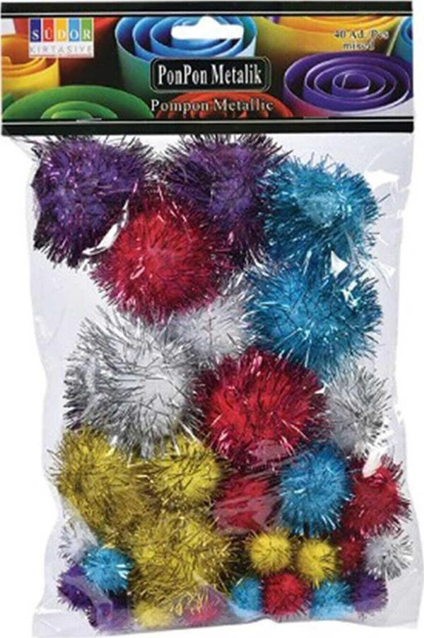 Südor Pon Pon Metalik Mix 10 20 30 Mm (3 Lü Paket) - Image 1