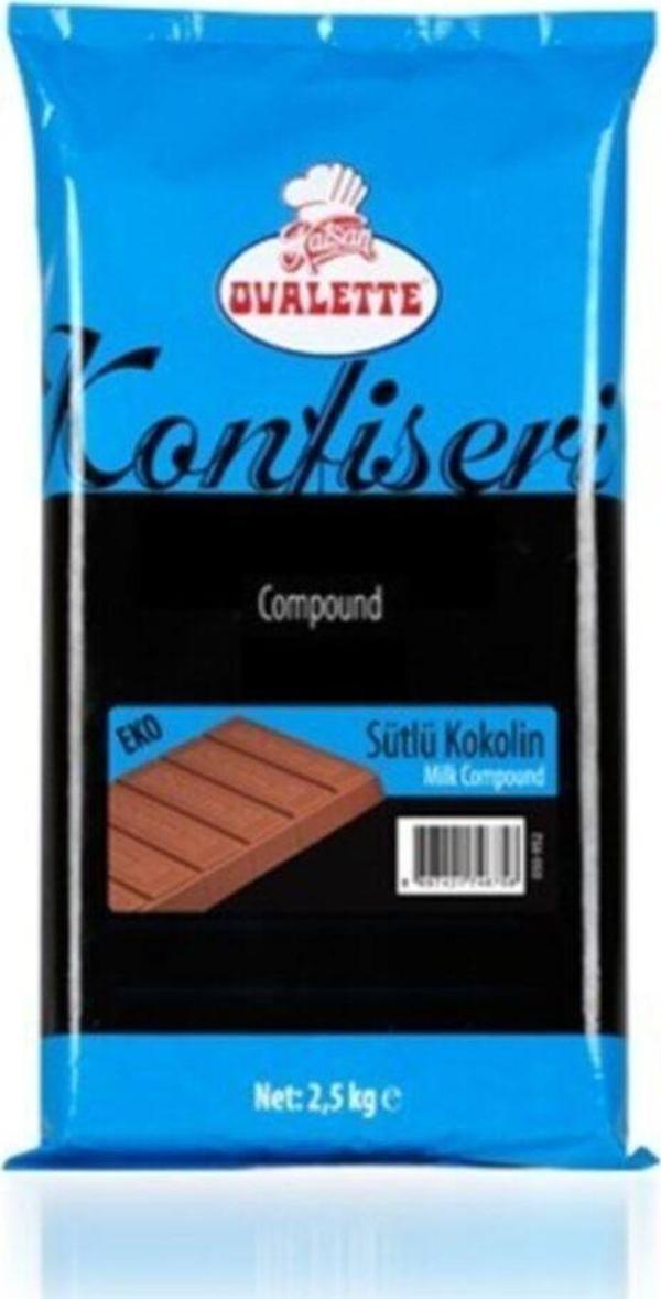  Ovalette Sütlü Kokolin / Konfiseri 2.5 Kg - Image 1
