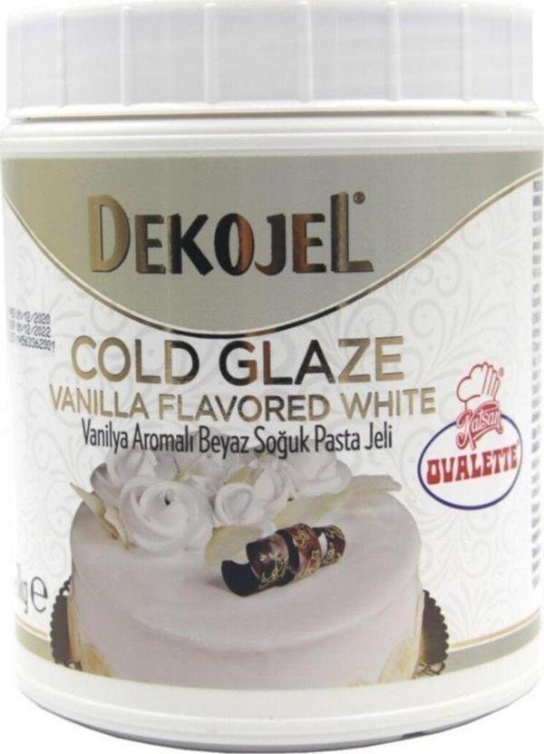 Katsan Ovalette Dekojel Beyaz Vanilya Aromalı Jöle 1 Kg - Image 1