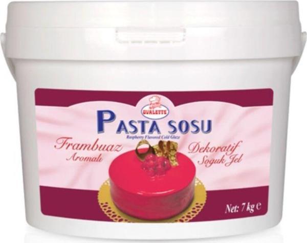 Katsan Ovalette Ovalette Frambuaz Aromalı Soğuk Pasta Jeli 7 Kg - Image 1
