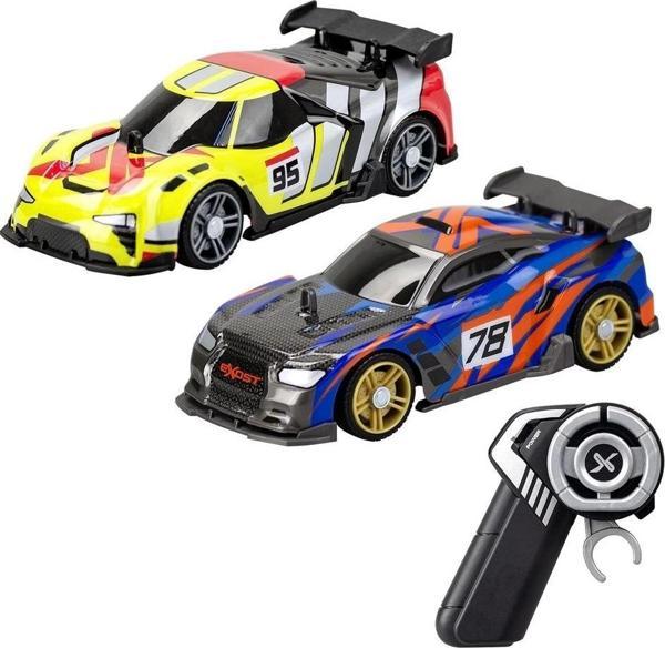 Silverlit Exost Build 2 Drive Kumandalı 2 Araçlı Büyük Yarış Seti - Image 1