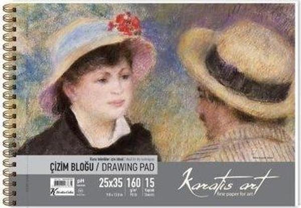 Karatis Art 160Gr 2535 15 Yp. Spiralli Çizim Blok - Image 1