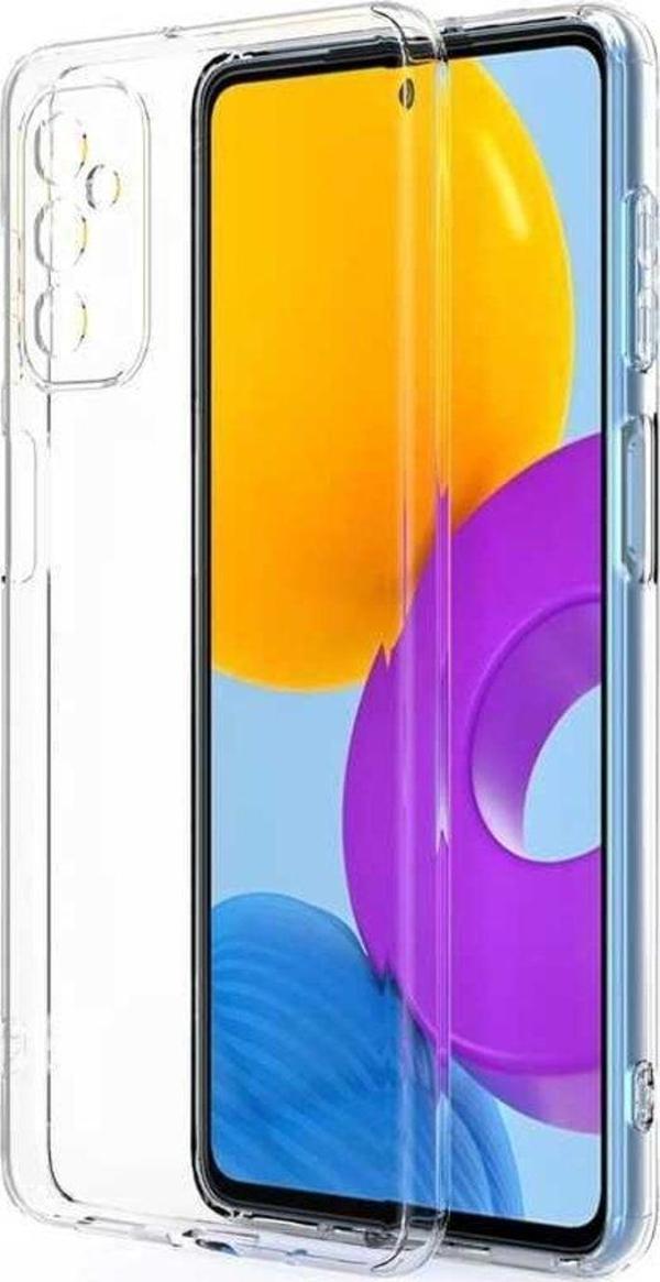 Techno Guru Galaxy M52 Kamera Korumalı Şeffaf Sheer Premium Silikon Kılıf - Image 1