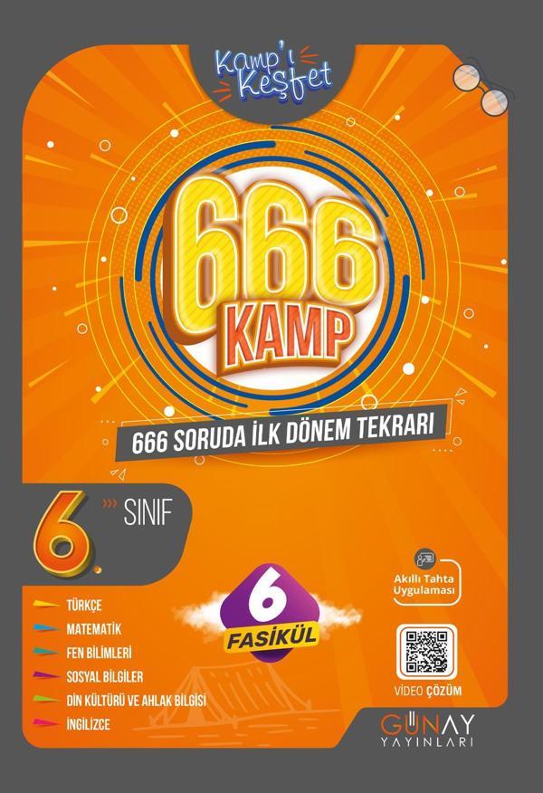 6. SINIF İLK DÖNEM KAMP KİTABI (KAMPI KEŞFET) - Günay Yayıncılık - Image 1