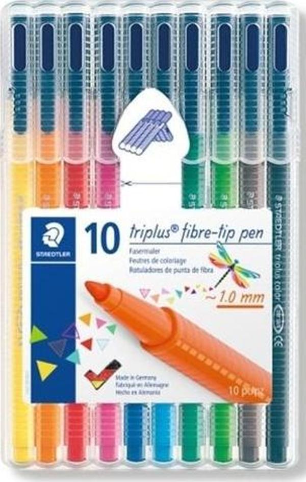 Staedtler KEÇELI KALEM TRIPLUS 10LU 323 SB10 - Image 1