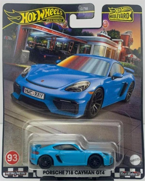 Hot Wheels Boulevard Premium Porsche 718 Cayman GT4  GJT68 HRT71 - Image 1