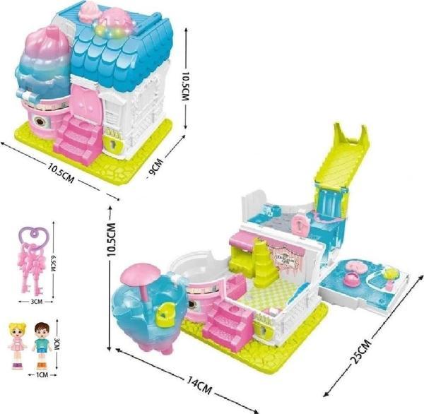 QF2910-11-12-13-14-15 Işıklı Müzikli Aksesuarlı Ev Serisi Açılıp-Katlanır - Image 1