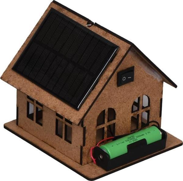 Oyunlarla Fen Güneş Panelli Ev Yapım Seti - STEM Bilim Seti Kendin Yap Demonte Diy Set - Image 1