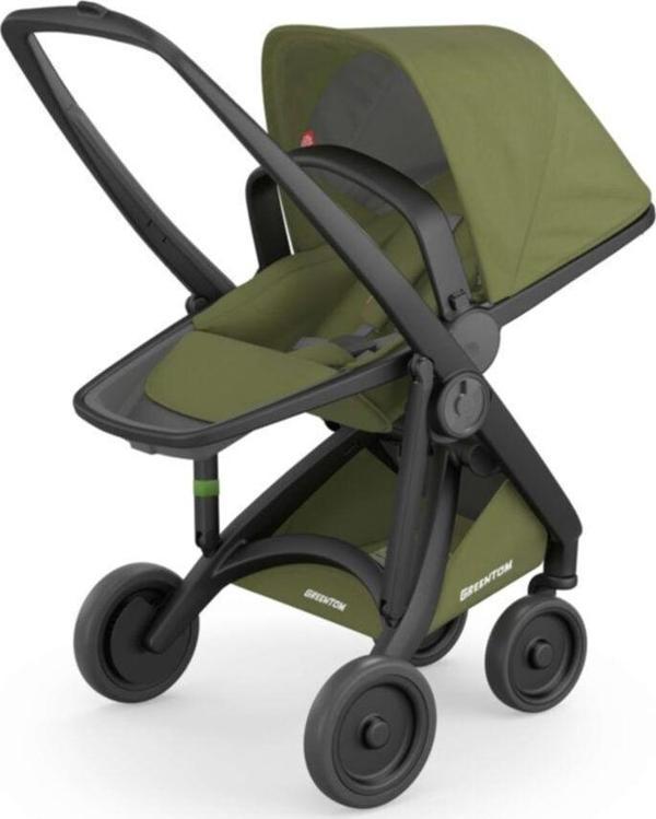 Greentom Reversible Siyah Şase Haki Bebek Arabası - Image 1