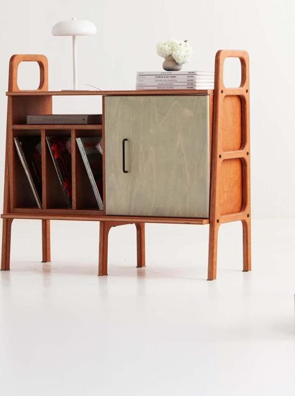 Woodesk Brume Masif Ahşap, Dolap Ve Konsol, 100X90, Tik Renk, Cpt4691-100 - Image 1
