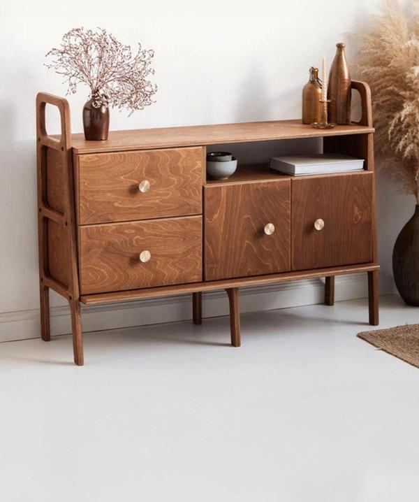 Woodesk Destino, 120x90, Masif Ahşap, Dolap Ve Konsol, CPT4708-120 - Image 1